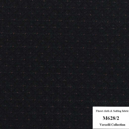 M628/2 Vercelli CXM - Vải Suit 95% Wool - Xanh Dương Hoa Văn